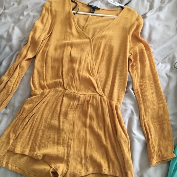 Forever 21 Dresses & Skirts - Mustard forever 21 romper